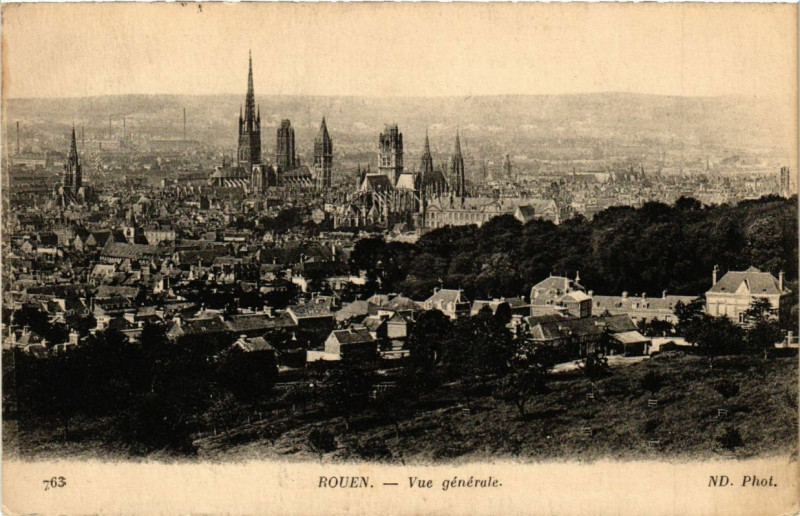 Carte postale ancienne Rouen-Vue générale à Rouen