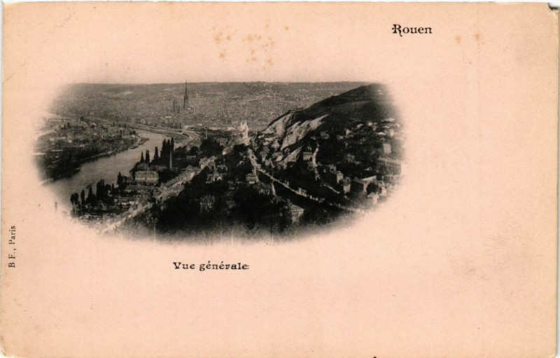 Carte postale ancienne Rouen-Vue générale à Rouen