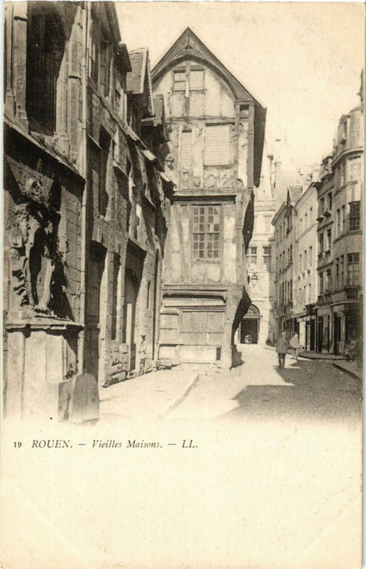 Carte postale ancienne Rouen-Vieilles Maisons à Rouen