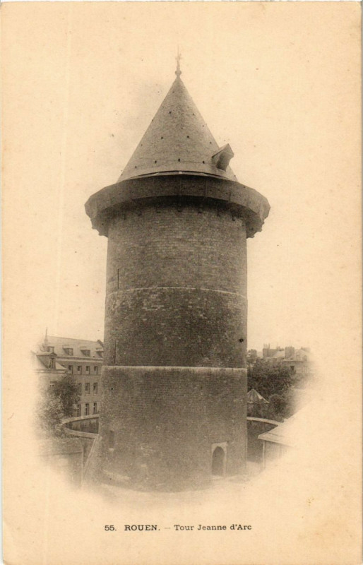Carte postale ancienne Rouen-Tour Jeanne d'Arc à Rouen