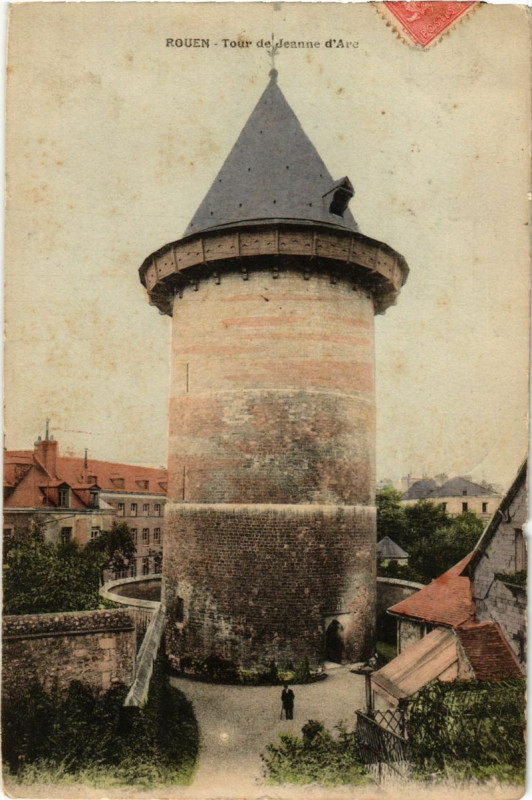 Carte postale ancienne Rouen-Tour de Jeanne d'Arc à Rouen