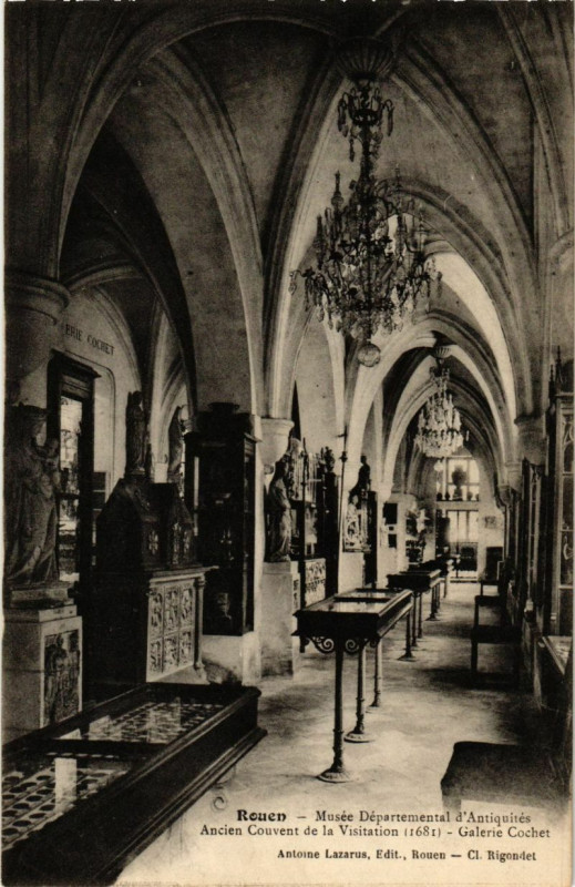 Carte postale ancienne Rouen-Musée Departemental d'Antiquites à Rouen