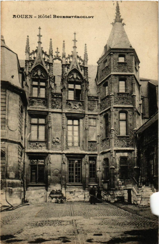 Carte postale ancienne Rouen-Hotel Bourgtherouldt à Rouen
