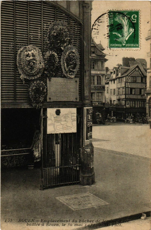 Carte postale ancienne Rouen-Emplacement à Rouen