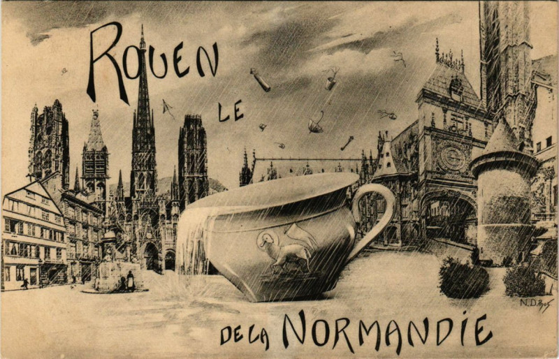 Carte postale ancienne Rouen-De la Normandie à Rouen