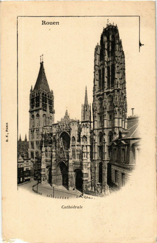 Carte postale ancienne Rouen-Cathedrale à Rouen