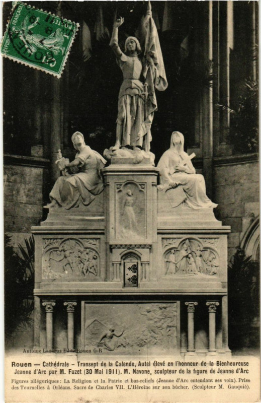 Carte postale ancienne Rouen-Cathedrale à Rouen