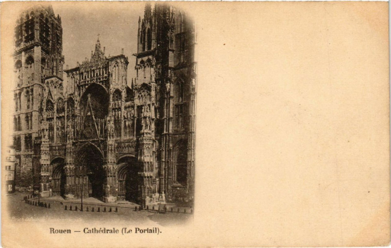 Carte postale ancienne Rouen-Cathedrale à Rouen