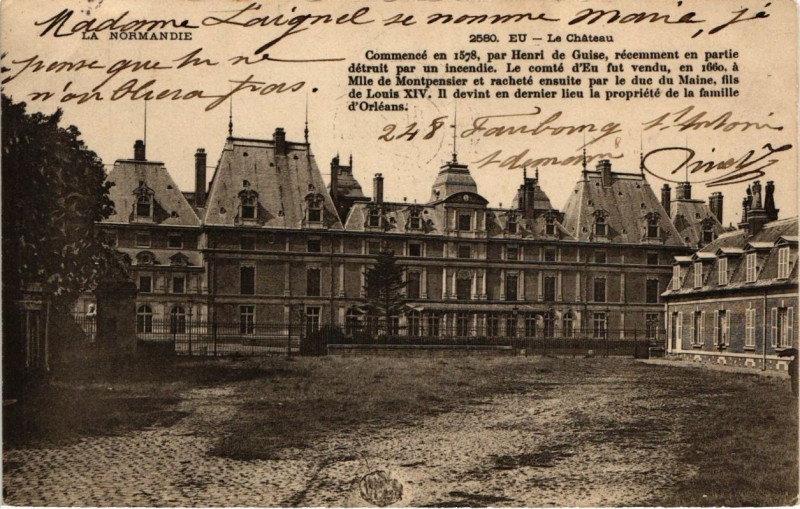 Carte postale ancienne Eu - Le Chateau à Eu
