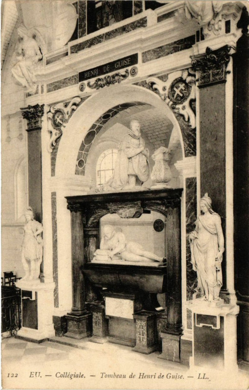 Carte postale ancienne Collegiale-Tombeau de Henri de Guise