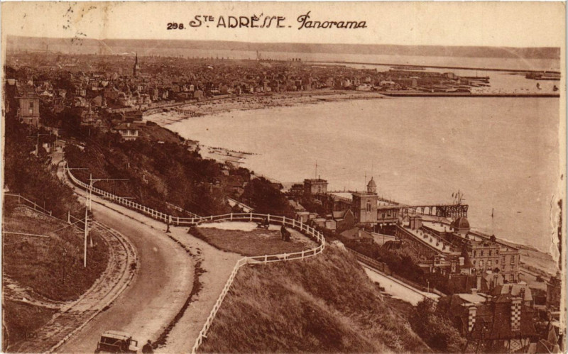 Carte postale ancienne Sainte-Adresse - Panorama à Sainte-Adresse