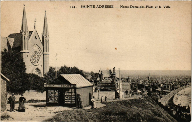 Carte postale ancienne Sainte-Adresse - N.D.des-Flots à Sainte-Adresse