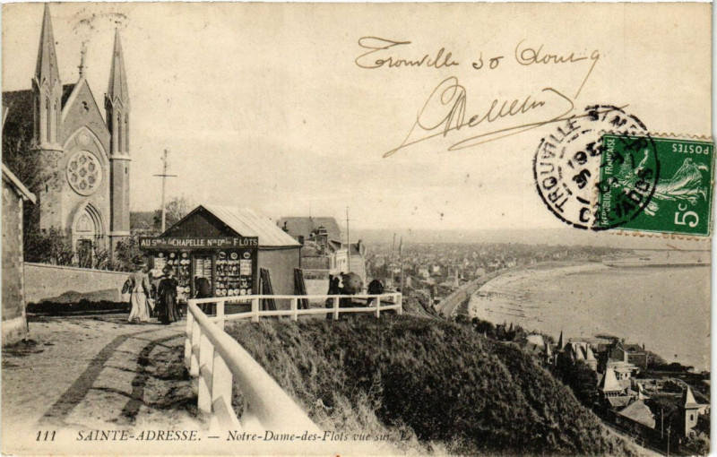 Carte postale ancienne Sainte-Adresse - N.D.des-Flots à Sainte-Adresse