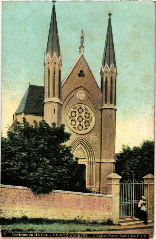 Carte postale ancienne Sainte-Adresse - N.D.des-Flots à Sainte-Adresse