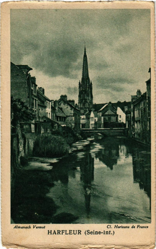 Carte postale ancienne Harfleur - Eglise à Harfleur