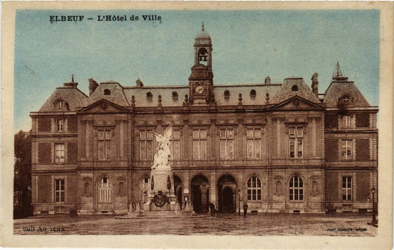Carte postale ancienne Elbeuf - Hotel de Ville à Elbeuf
