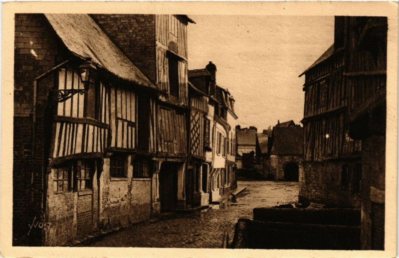 Carte postale ancienne Caudebec-en-Caux - Vieilles Maisons