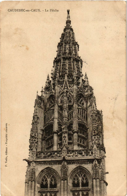 Carte postale ancienne Caudebec-en-Caux - La Fleche