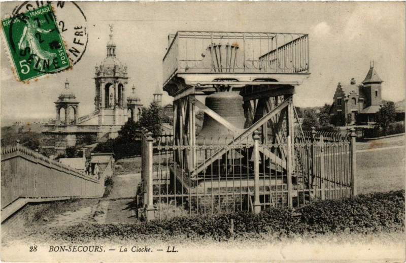 Carte postale ancienne Bon-Secours - La Cloche