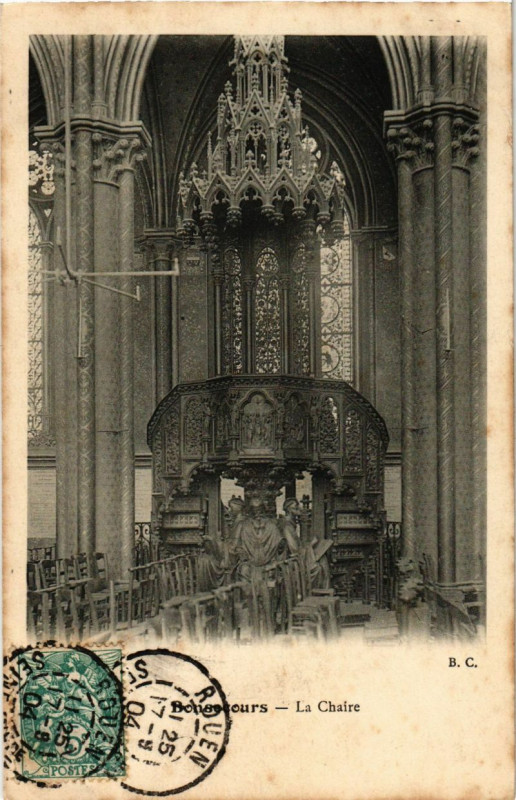 Carte postale ancienne Bon-Secours - La Chaire