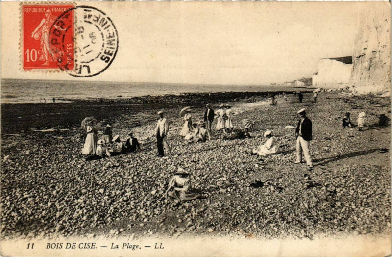 Carte postale ancienne Bois De Cise - La Plage