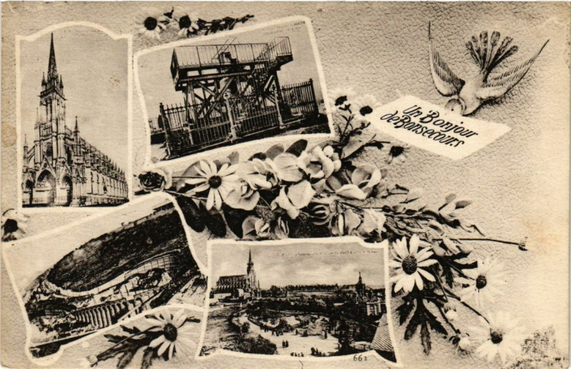 Carte postale ancienne Un Bonjour de Bon-Secours
