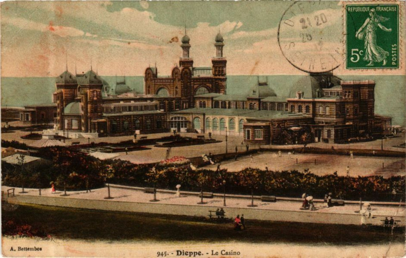 Carte postale ancienne Ed. Aqua 945 Dieppe Le Casino à Dieppe
