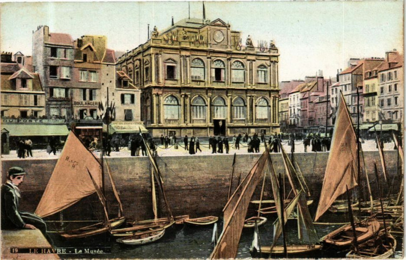 Carte postale ancienne Ed. Aqua 19 Le Havre Le Musée au Havre
