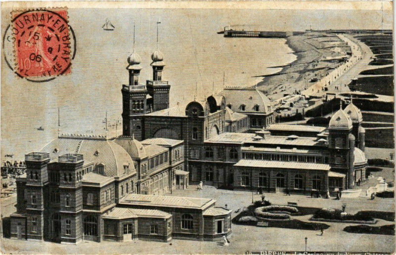 Carte postale ancienne Ed. Aqua 10 Dieppe Le Casino à Dieppe