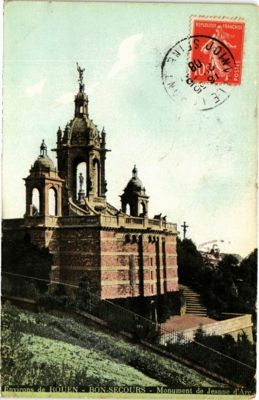 Carte postale ancienne Ed. Aqua Bon-Secours Monument de Jeanne d'Arc
