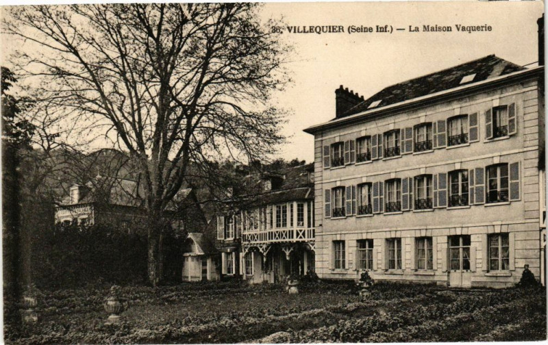 Carte postale ancienne Villequier-La Maison Vaquerie