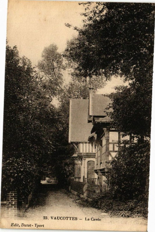 Carte postale ancienne Vaucottes-La Cavée