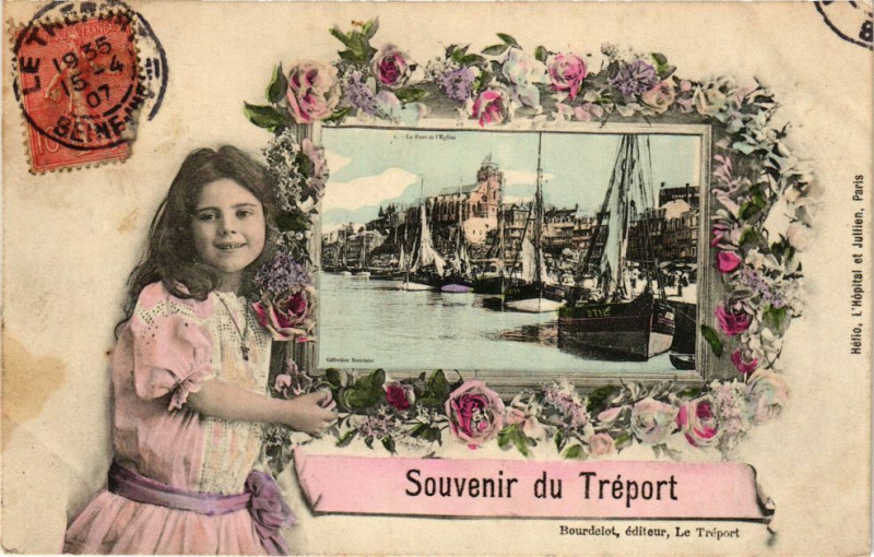 Carte postale ancienne Souvenir du Treport