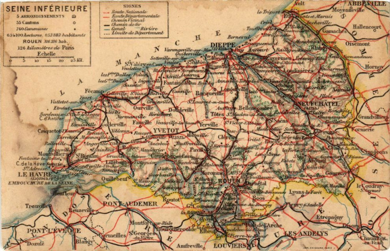 Carte postale ancienne Seine inferieure à Eu