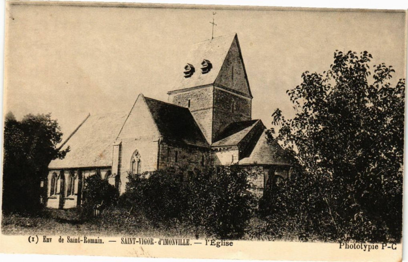 Carte postale ancienne Saint-Vigor d'Imonville-L'Eglise