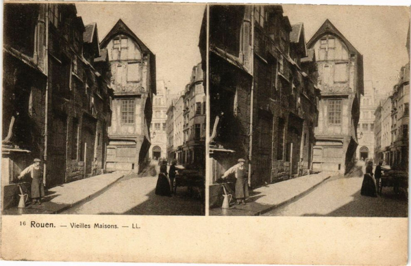 Carte postale ancienne Rouen-Vieilles Maisons à Rouen