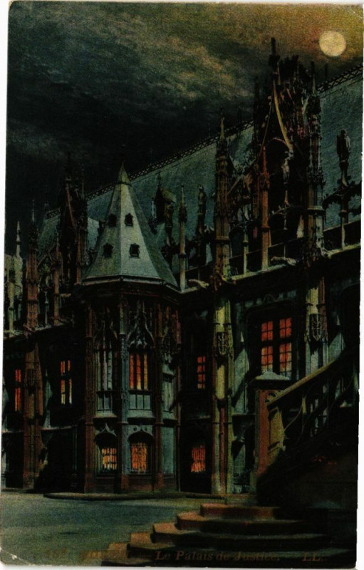 Carte postale ancienne Rouen-Le Palais de Justice à Rouen