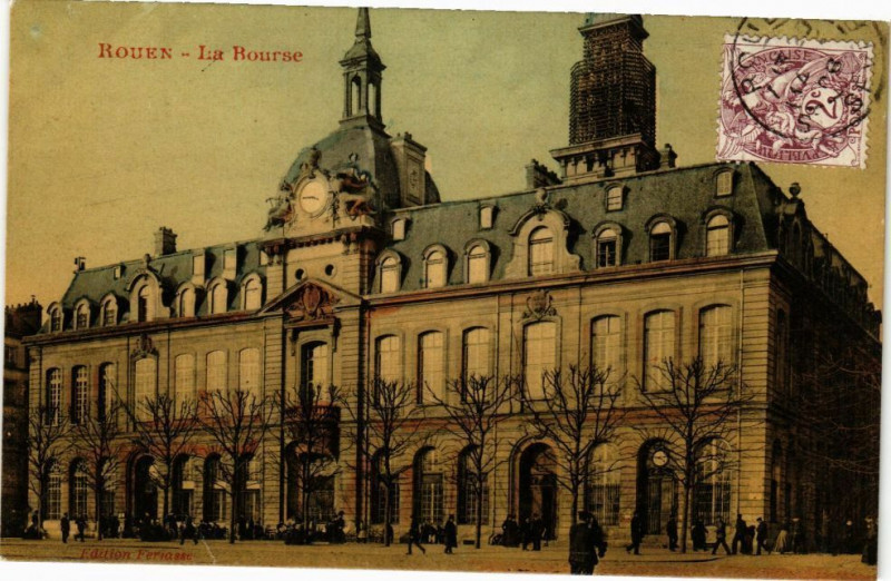 Carte postale ancienne Rouen-La Rourse à Rouen