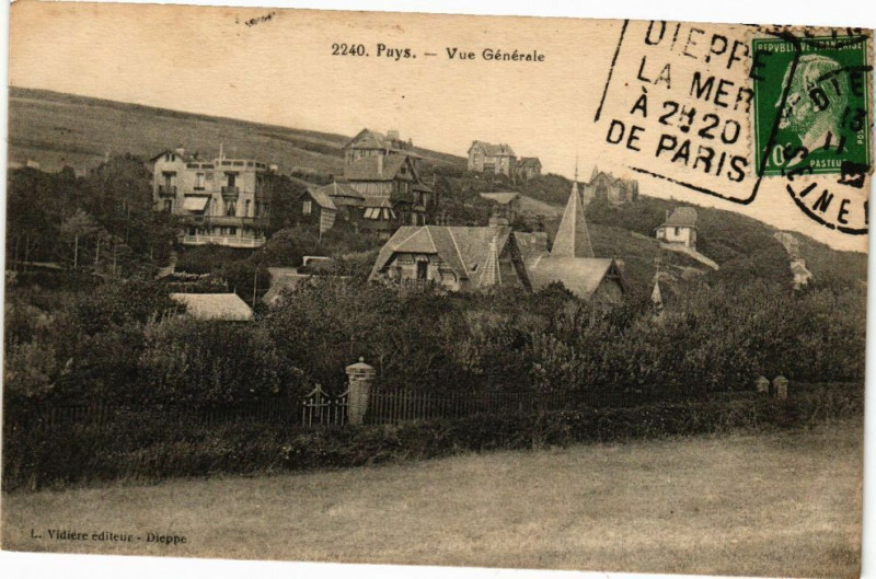 Carte postale ancienne Puys-Vue générale