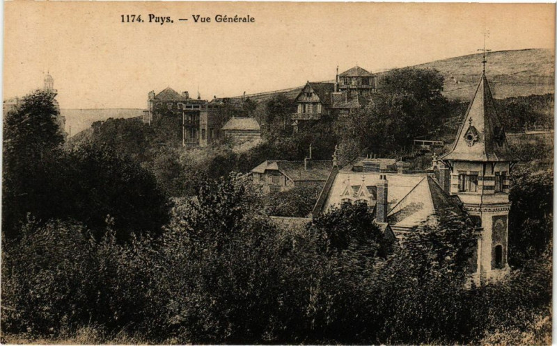 Carte postale ancienne Puys-Vue générale