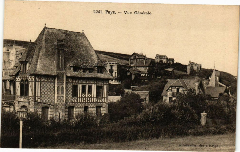 Carte postale ancienne Puys-Vue générale