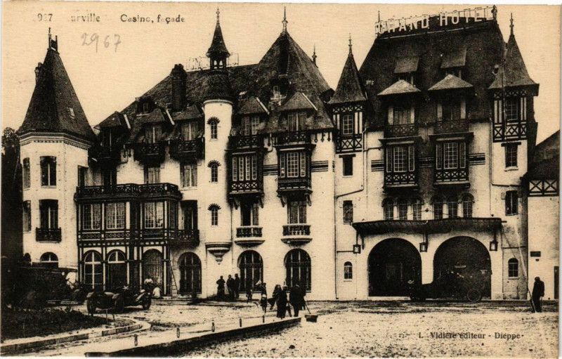 Carte postale ancienne Pourville-Le Casino-facade