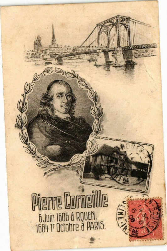 Carte postale ancienne Pierre Corneille