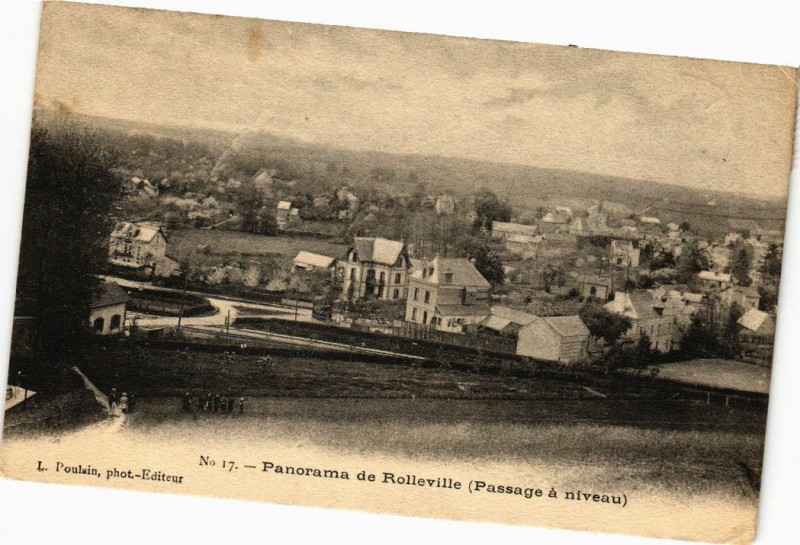Carte postale ancienne Panorama de Rolleville à Rolleville