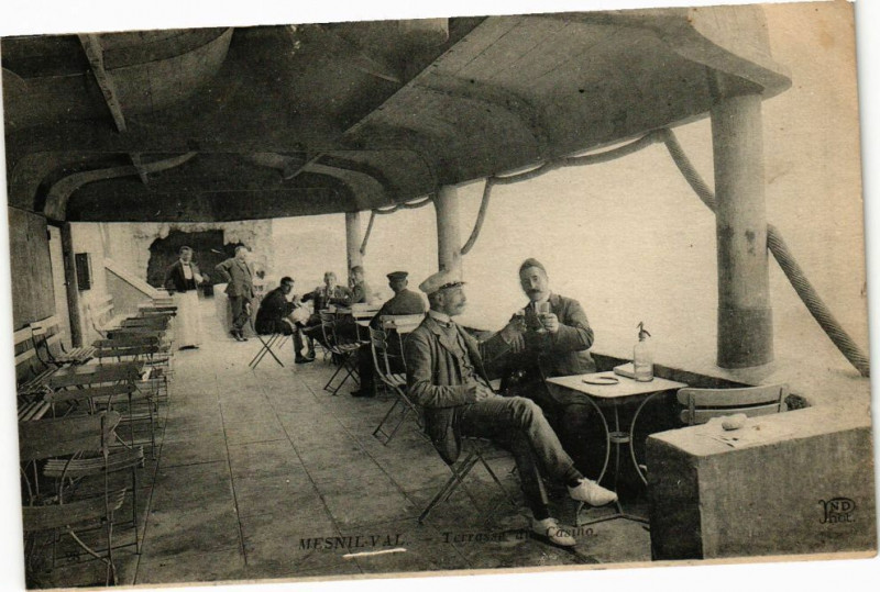 Carte postale ancienne Mesnil-Val-Terrasse du Casino