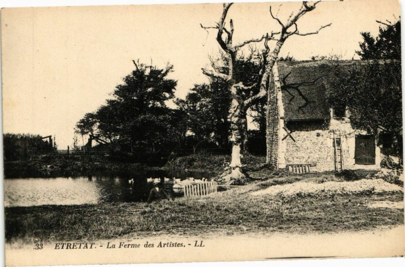 Carte postale ancienne Etretat-La Ferme des Artistes à Étretat