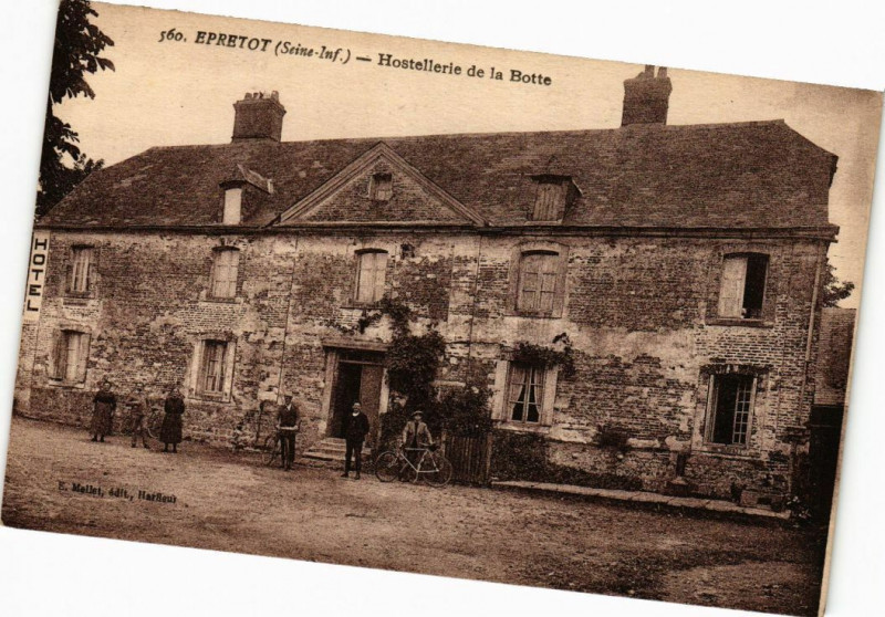 Carte postale ancienne Epretot-Hostellerie de la Botte à Épretot