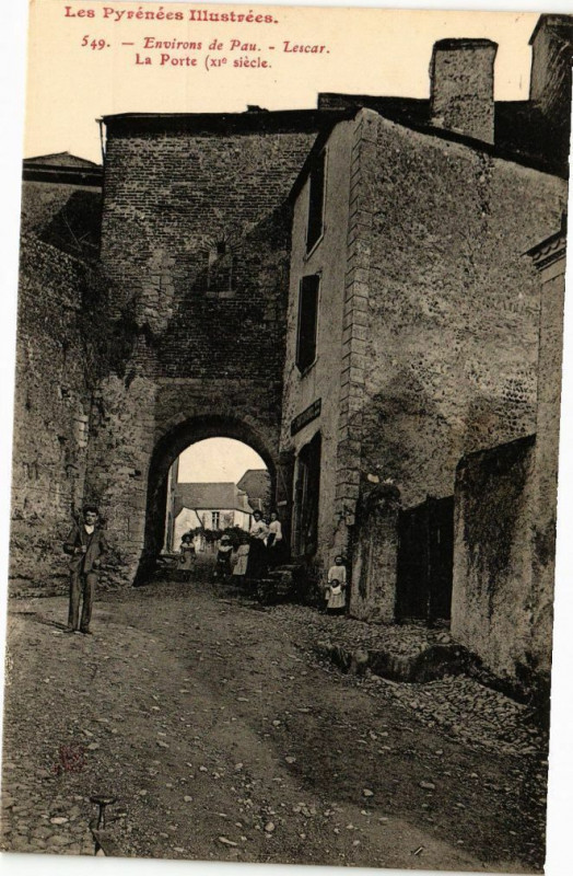 Carte postale ancienne Env. de Pau-Lescar-La Porte