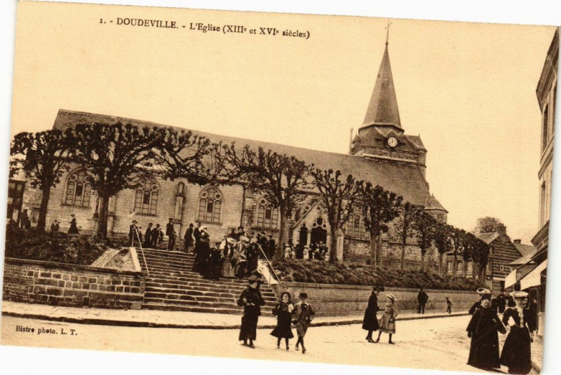 Carte postale ancienne Doudeville-L'Eglise à Doudeville