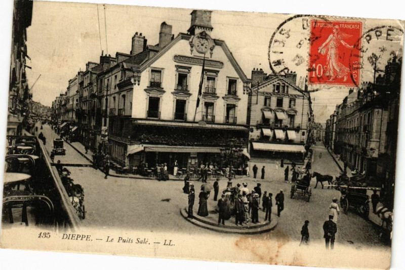 Carte postale ancienne Dieppe-Le Puits Sale à Dieppe